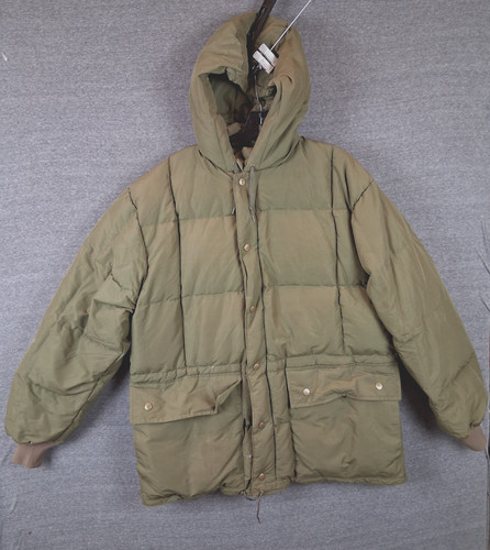 Vtg eddie bauer coat army - l,