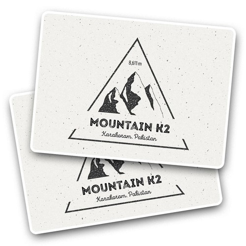 Vinyl sticker mountain - 2x, k2