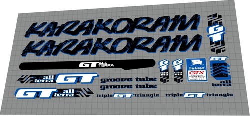 1992 karakoram decal set - 1992, gt