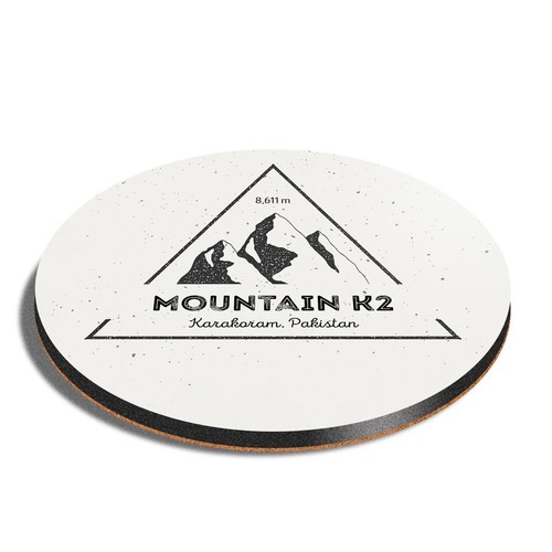 Round mdf coaster - mdf, k2