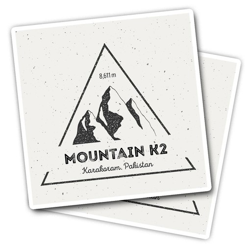 Vinyl stickers mountain k2 - vinyl,