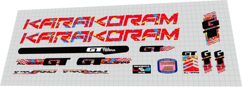 1990 karakoram decal set - gt,