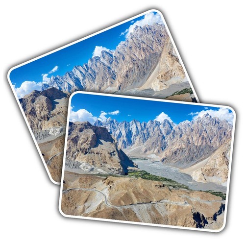 Vinyl sticker mountains - 2x,